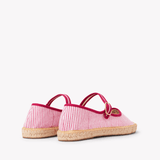 Women's Mary Jane Espadrille | Seersucker | Classic Pink - Womens Espadrilles - Classic Pink - ET2C - 