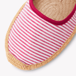 Women's Mary Jane Espadrille | Seersucker | Classic Pink - Womens Espadrilles - Classic Pink - ET2C - 