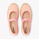 Women's Mary Jane Espadrille | Vichy | Pink - Yellow - Womens Espadrilles - Pink - Yellow - ET2C - 