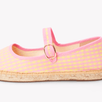 Women's Mary Jane Espadrille | Vichy | Pink - Yellow - Womens Espadrilles - Pink - Yellow - ET2C - 
