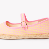 Women's Mary Jane Espadrille | Vichy | Pink - Yellow - Womens Espadrilles - Pink - Yellow - ET2C - 