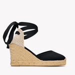 The Marseille Wedge - Classic - Noche Black - Women's - Women's Wedge Espadrilles - Noche Black - Soludos - 