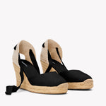 The Marseille Wedge - Classic - Noche Black - Women's - Women's Wedge Espadrilles - Noche Black - Soludos - 