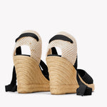 The Marseille Wedge - Classic - Noche Black - Women's - Women's Wedge Espadrilles - Noche Black - Soludos - 