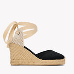 The Marseille Wedge - Classic - Noche Black - Women's - Women's Wedge Espadrilles - Noche Black - Soludos - 