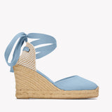 The Marseille Wedge - Classic - Dolphin Blue - Women's - Women's Wedge Espadrilles - Dolphin Blue - Soludos - 