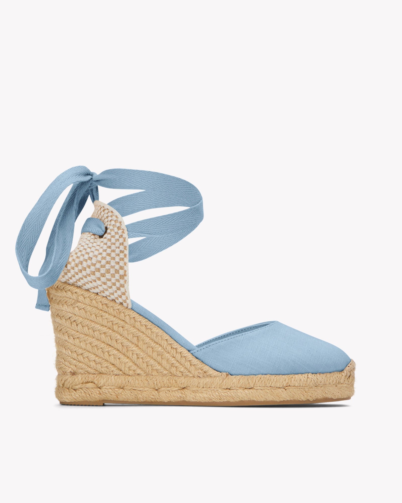 The Marseille Wedge - Classic - Dolphin Blue - Women's - Women's Wedge Espadrilles - Dolphin Blue - Soludos - 