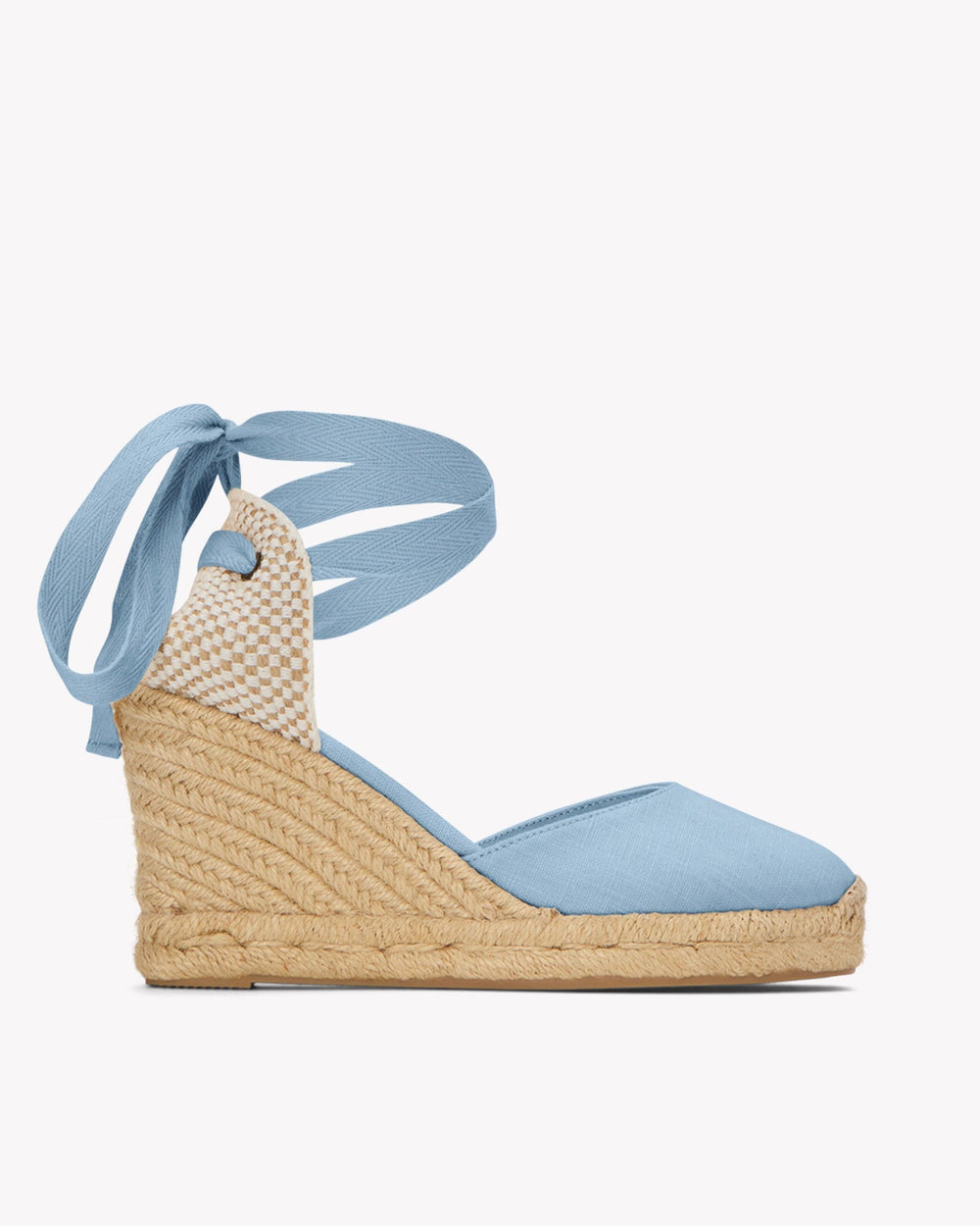 The Marseille Wedge - Classic - Dolphin Blue - Women's - Women's Wedge Espadrilles - Dolphin Blue - Soludos - 