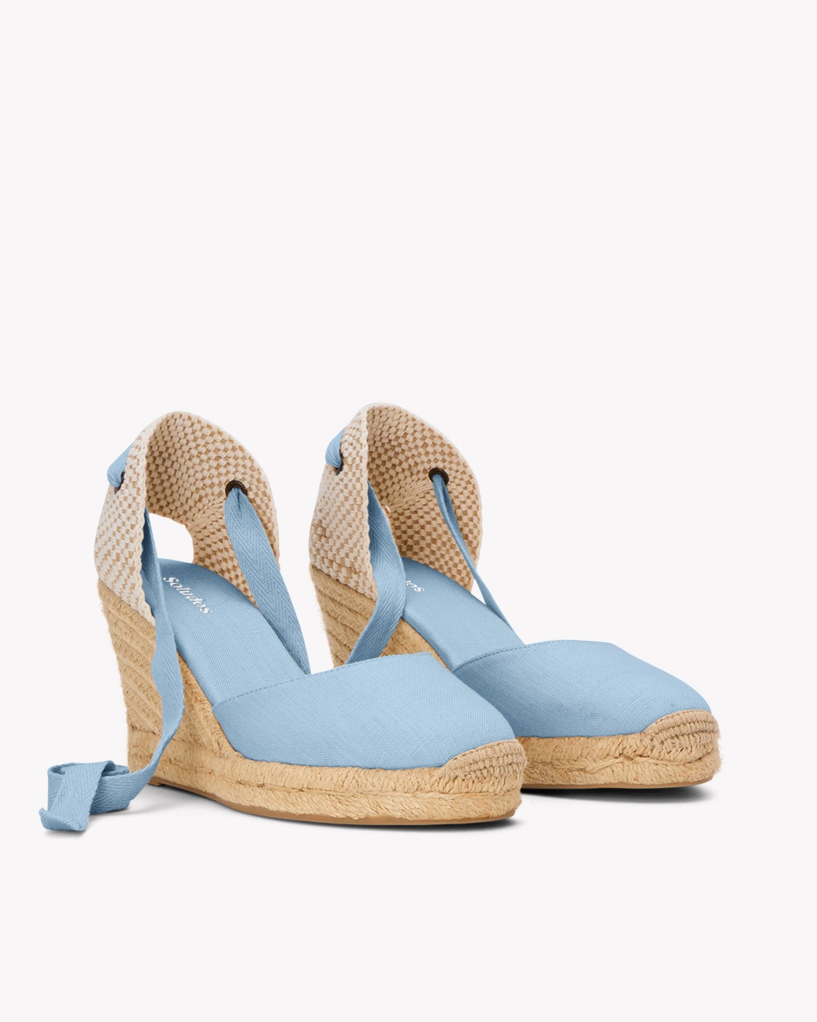 The Marseille Wedge - Classic - Dolphin Blue - Women's - Women's Wedge Espadrilles - Dolphin Blue - Soludos - 