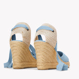 The Marseille Wedge - Classic - Dolphin Blue - Women's - Women's Wedge Espadrilles - Dolphin Blue - Soludos - 