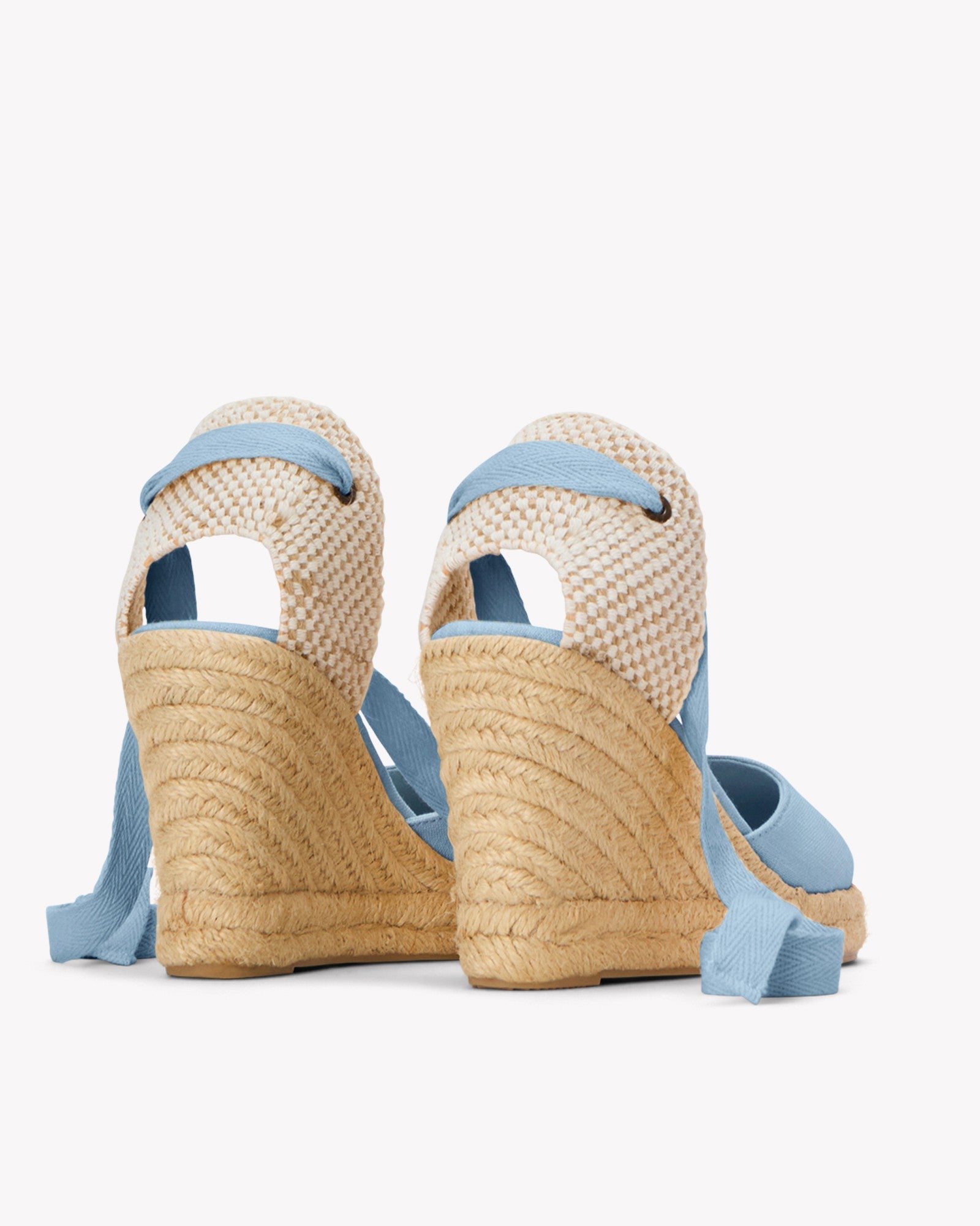 The Marseille Wedge - Classic - Dolphin Blue - Women's - Women's Wedge Espadrilles - Dolphin Blue - Soludos - 