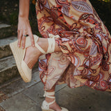 The Marseille Wedge - Classic - La Concha Ivory - Women's - Women's Wedge Espadrilles - La Concha Ivory - Soludos - 