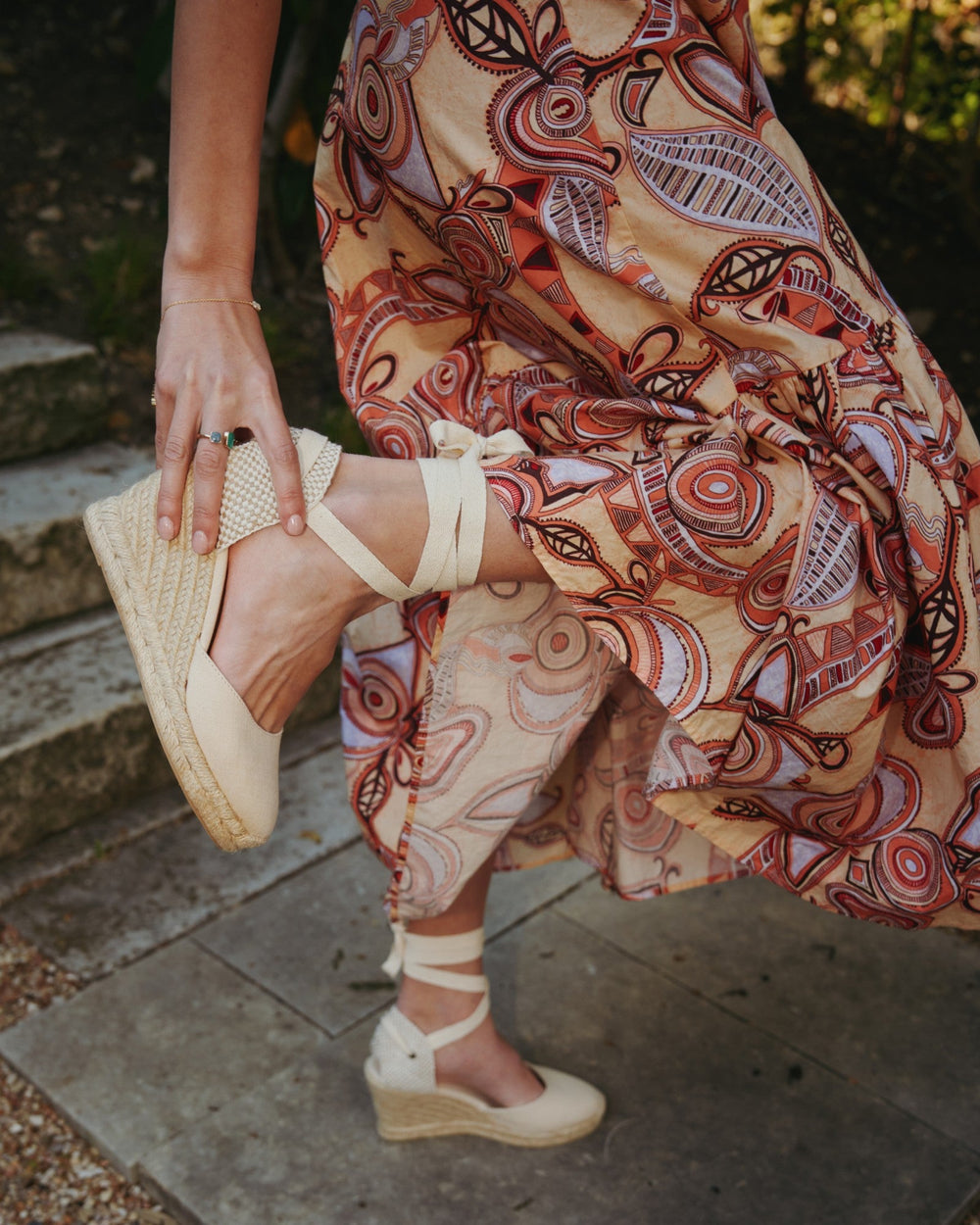 The Marseille Wedge - Classic - La Concha Ivory - Women's - Women's Wedge Espadrilles - La Concha Ivory - Soludos - 
