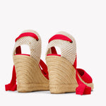 The Marseille Wedge - Classic - Flamenco Red - Women's - Women's Wedge Espadrilles - Flamenco Red - Soludos - 