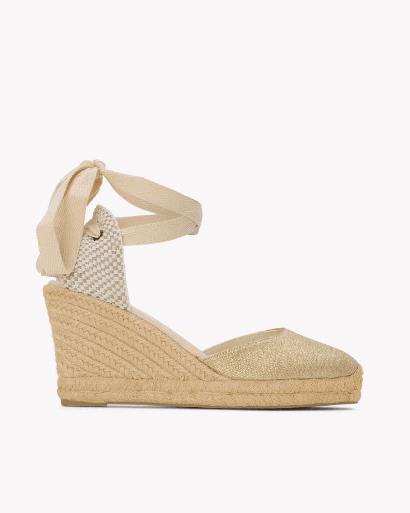 The Marseille Wedge - Metallic - Gold - Women's Wedge Espadrilles - Gold - Soludos - 