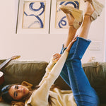 The Marseille Wedge - Leather Buckle - Miel Brown - Women's - Women's Wedge Espadrilles - Miel Brown - Soludos - 