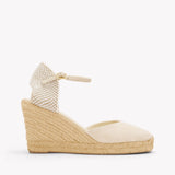 Womens_Espadrilles_The Marseille Wedge_Leather Buckle_La Concha Ivory - Women's Wedge Espadrilles - La Concha Ivory - Soludos - 