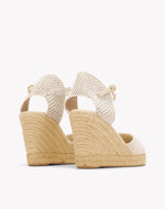 Womens_Espadrilles_The Marseille Wedge_Leather Buckle_La Concha Ivory - Women's Wedge Espadrilles - La Concha Ivory - Soludos - 