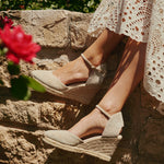 Womens_Espadrilles_The Marseille Wedge_Leather Buckle_La Concha Ivory - Women's Wedge Espadrilles - La Concha Ivory - Soludos - 