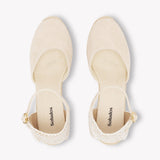 Womens_Espadrilles_The Marseille Wedge_Leather Buckle_La Concha Ivory - Women's Wedge Espadrilles - La Concha Ivory - Soludos - 