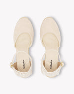 Womens_Espadrilles_The Marseille Wedge_Leather Buckle_La Concha Ivory - Women's Wedge Espadrilles - La Concha Ivory - Soludos - 