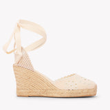 Women's Marseille Wedge Espadrille | Eyelet | Oasis White - Womens Espadrilles - Oasis White - Soludos - 