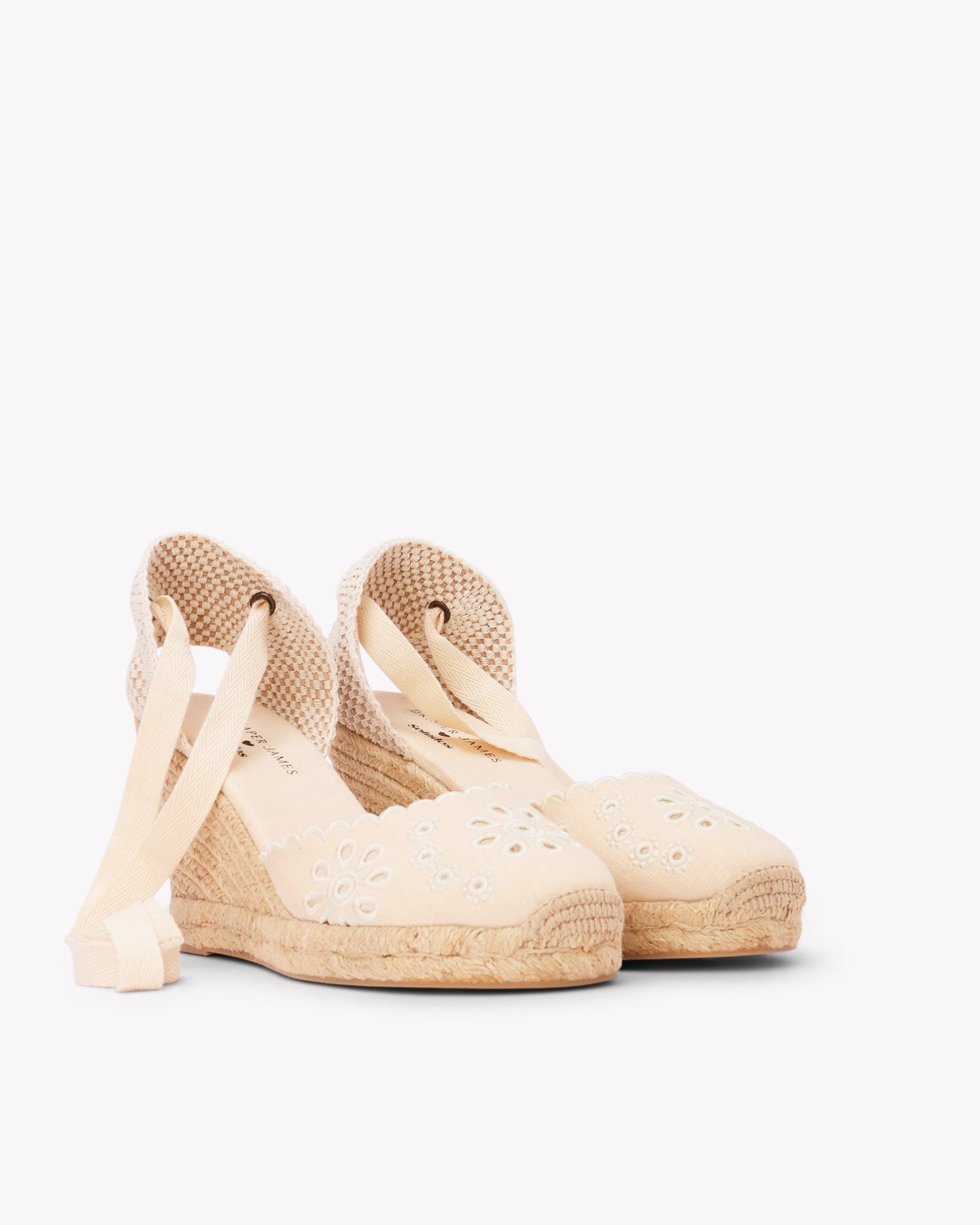 Women's Marseille Wedge Espadrille | Eyelet | Oasis White - Womens Espadrilles - Oasis White - Soludos - 