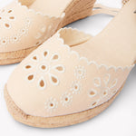 Women's Marseille Wedge Espadrille | Eyelet | Oasis White - Womens Espadrilles - Oasis White - Soludos - 