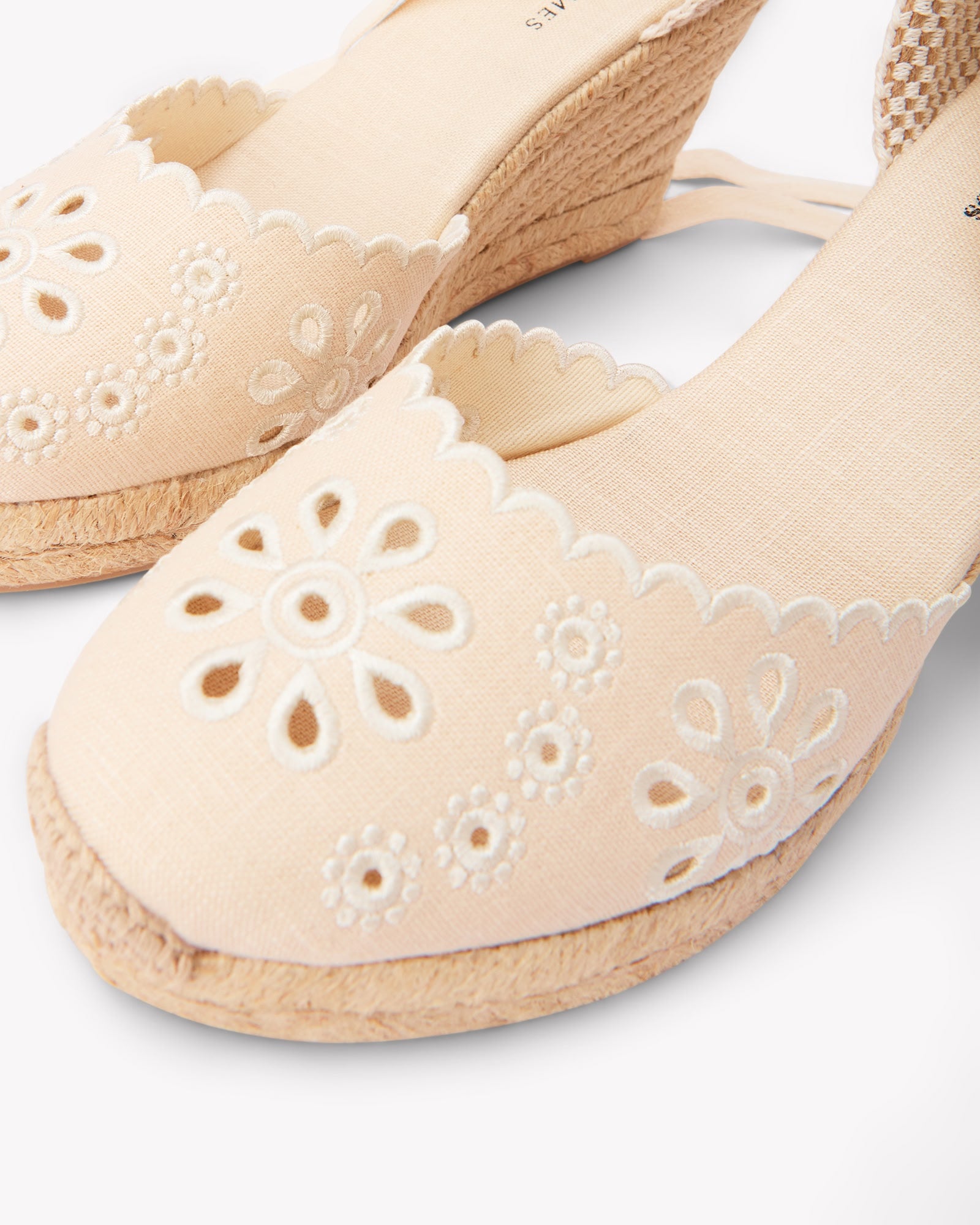 Women's Marseille Wedge Espadrille | Eyelet | Oasis White - Womens Espadrilles - Oasis White - Soludos - 