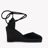 Womens_Espadrilles_The Marseille Wedge_Leather Colors_Noche Black - Tonal - Women's Wedge Espadrilles - Noche Black - Tonal - Soludos - 