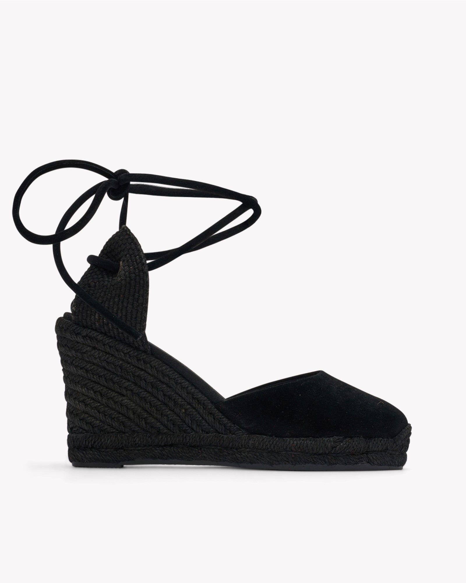 Womens_Espadrilles_The Marseille Wedge_Leather Colors_Noche Black - Tonal - Women's Wedge Espadrilles - Noche Black - Tonal - Soludos - 
