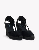 Womens_Espadrilles_The Marseille Wedge_Leather Colors_Noche Black - Tonal - Women's Wedge Espadrilles - Noche Black - Tonal - Soludos - 