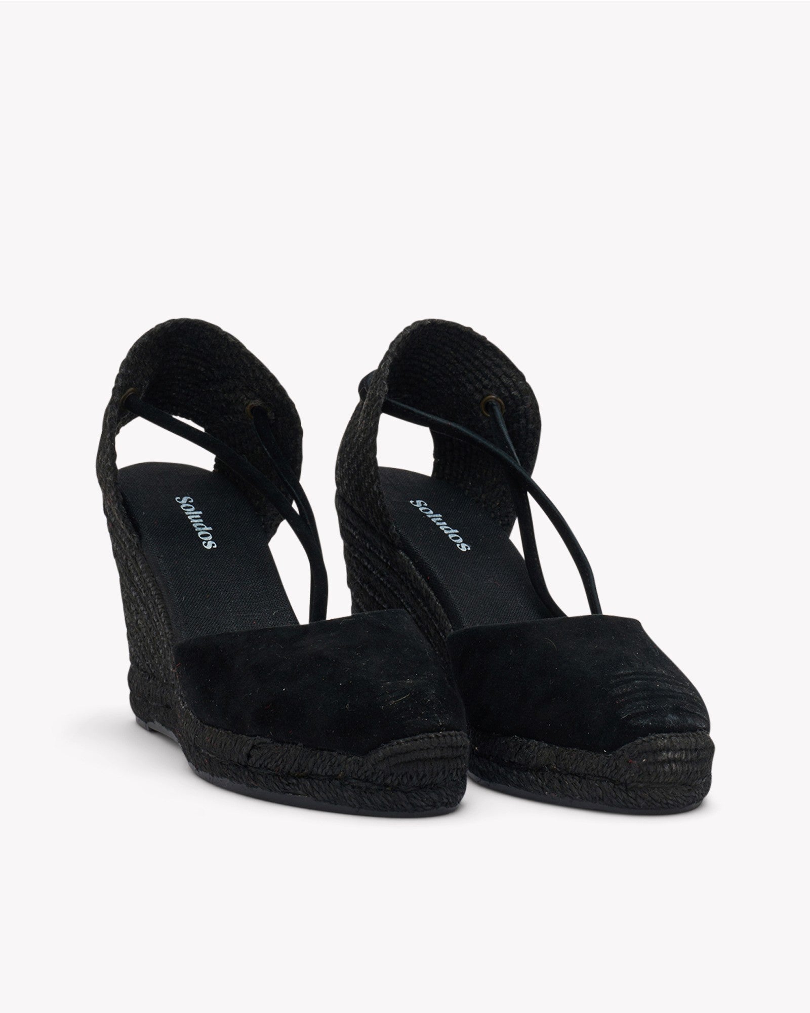 Womens_Espadrilles_The Marseille Wedge_Leather Colors_Noche Black - Tonal - Women's Wedge Espadrilles - Noche Black - Tonal - Soludos - 