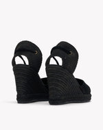 Womens_Espadrilles_The Marseille Wedge_Leather Colors_Noche Black - Tonal - Women's Wedge Espadrilles - Noche Black - Tonal - Soludos - 