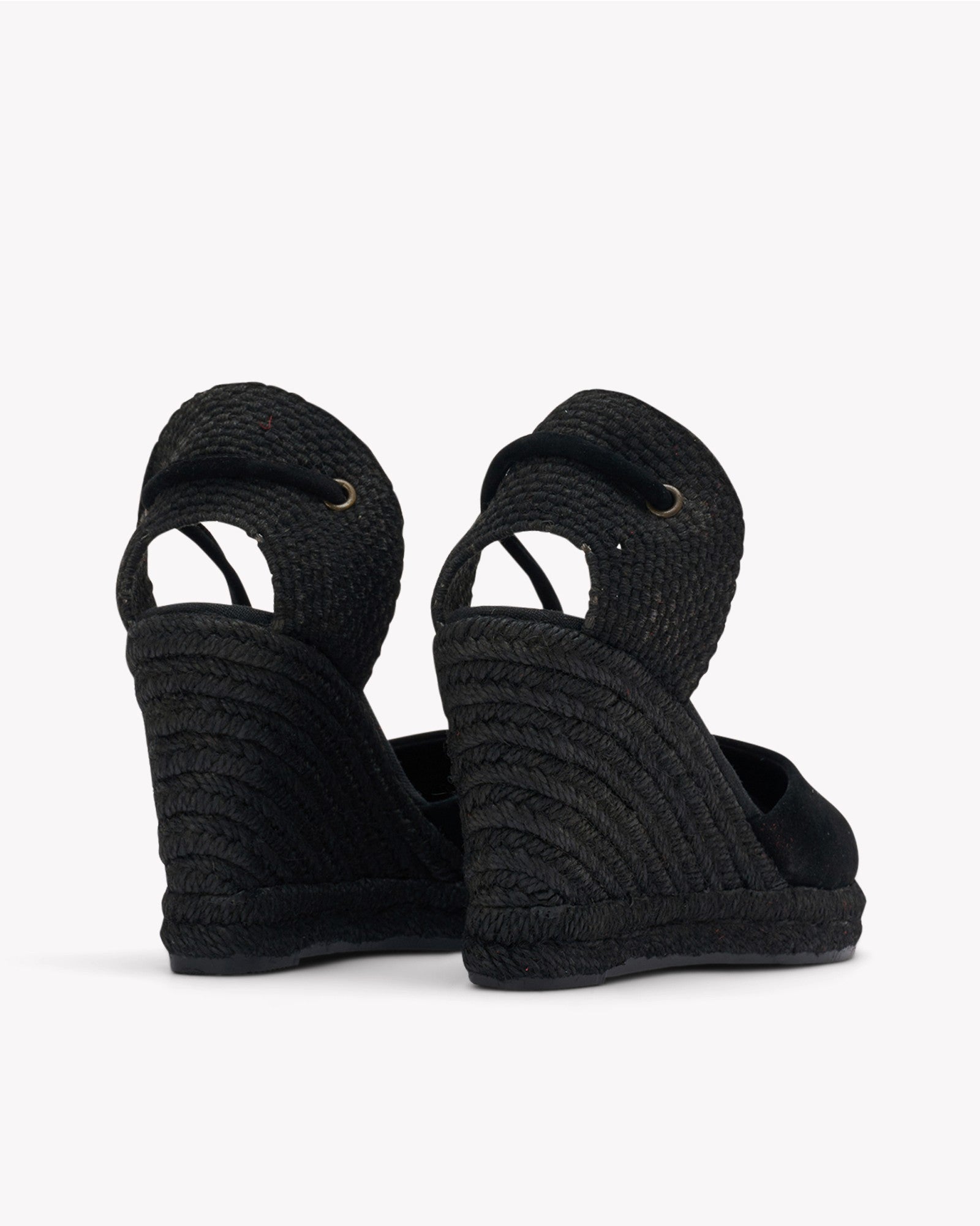 Womens_Espadrilles_The Marseille Wedge_Leather Colors_Noche Black - Tonal - Women's Wedge Espadrilles - Noche Black - Tonal - Soludos - 