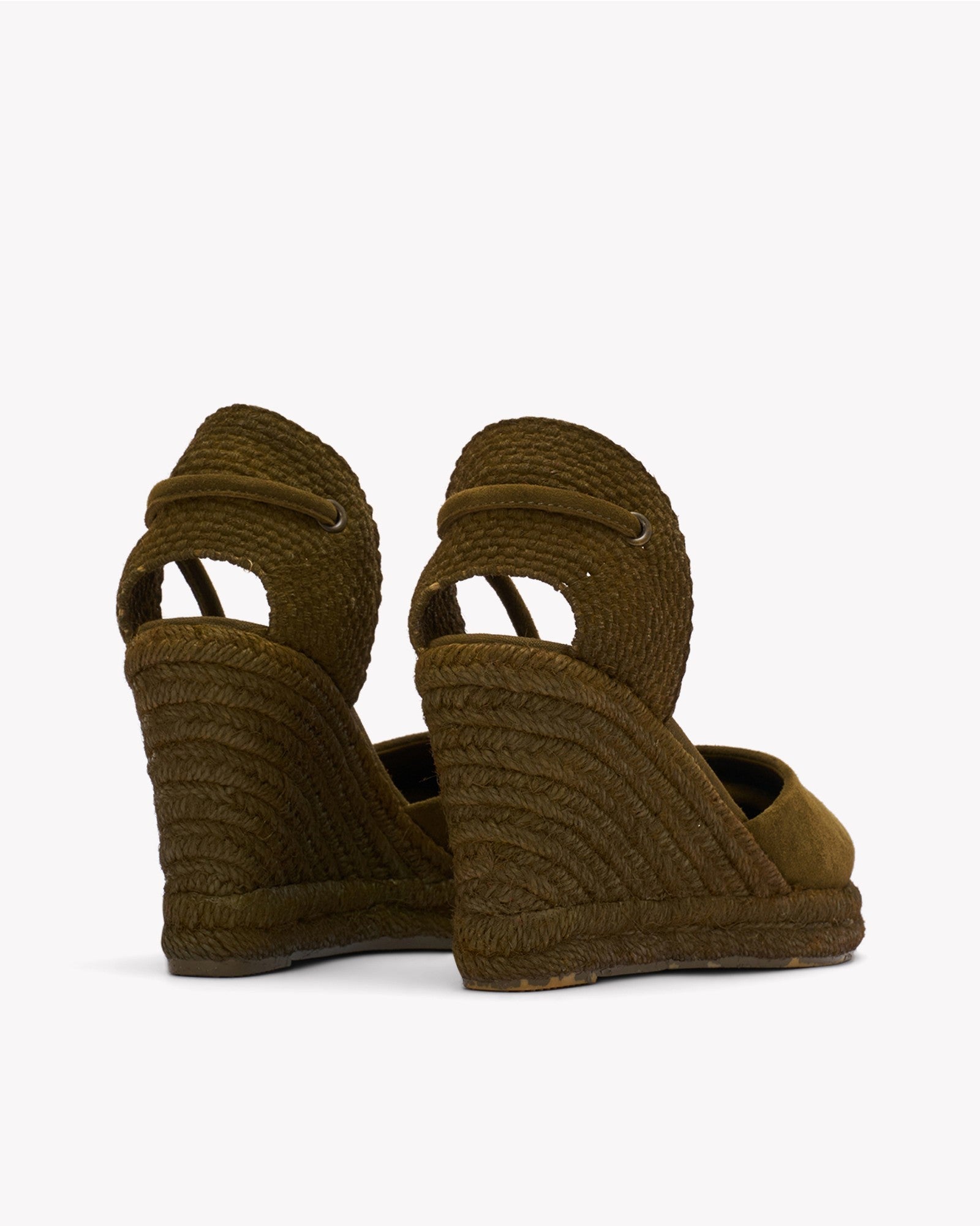 Womens_Espadrilles_The Marseille Wedge_Leather Colors_Oliva Green - Tonal - Women's Wedge Espadrilles - Oliva Green - Tonal - Soludos - 