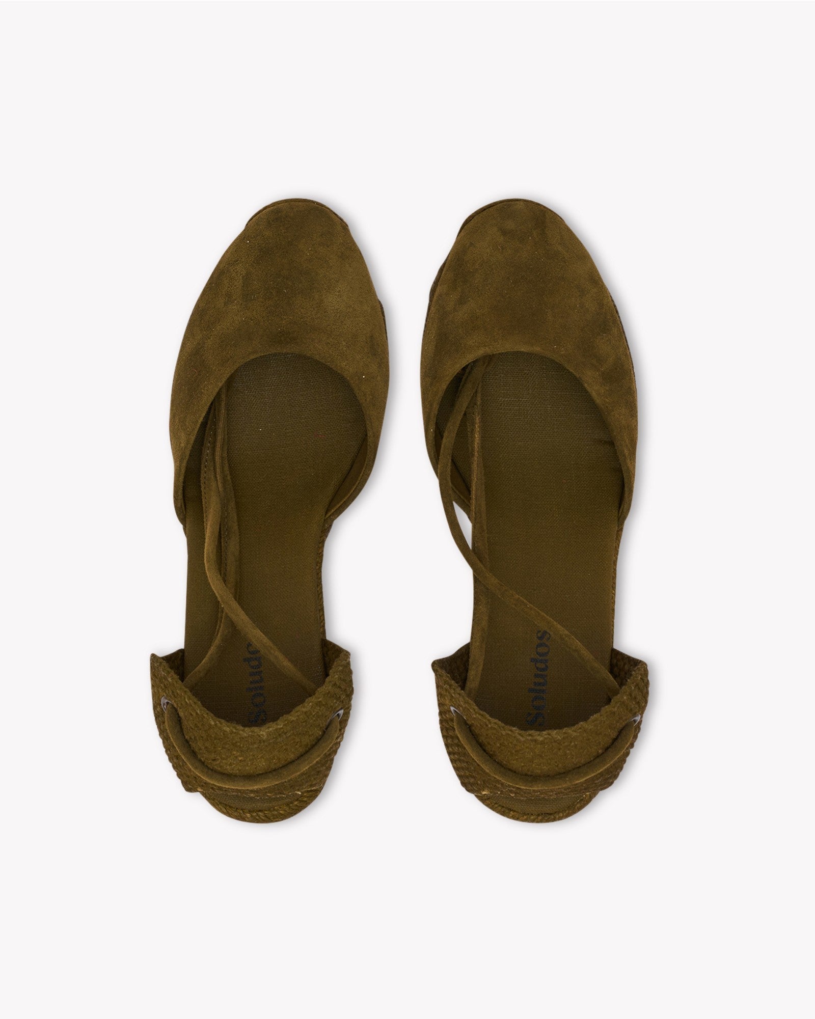 Womens_Espadrilles_The Marseille Wedge_Leather Colors_Oliva Green - Tonal - Women's Wedge Espadrilles - Oliva Green - Tonal - Soludos - 