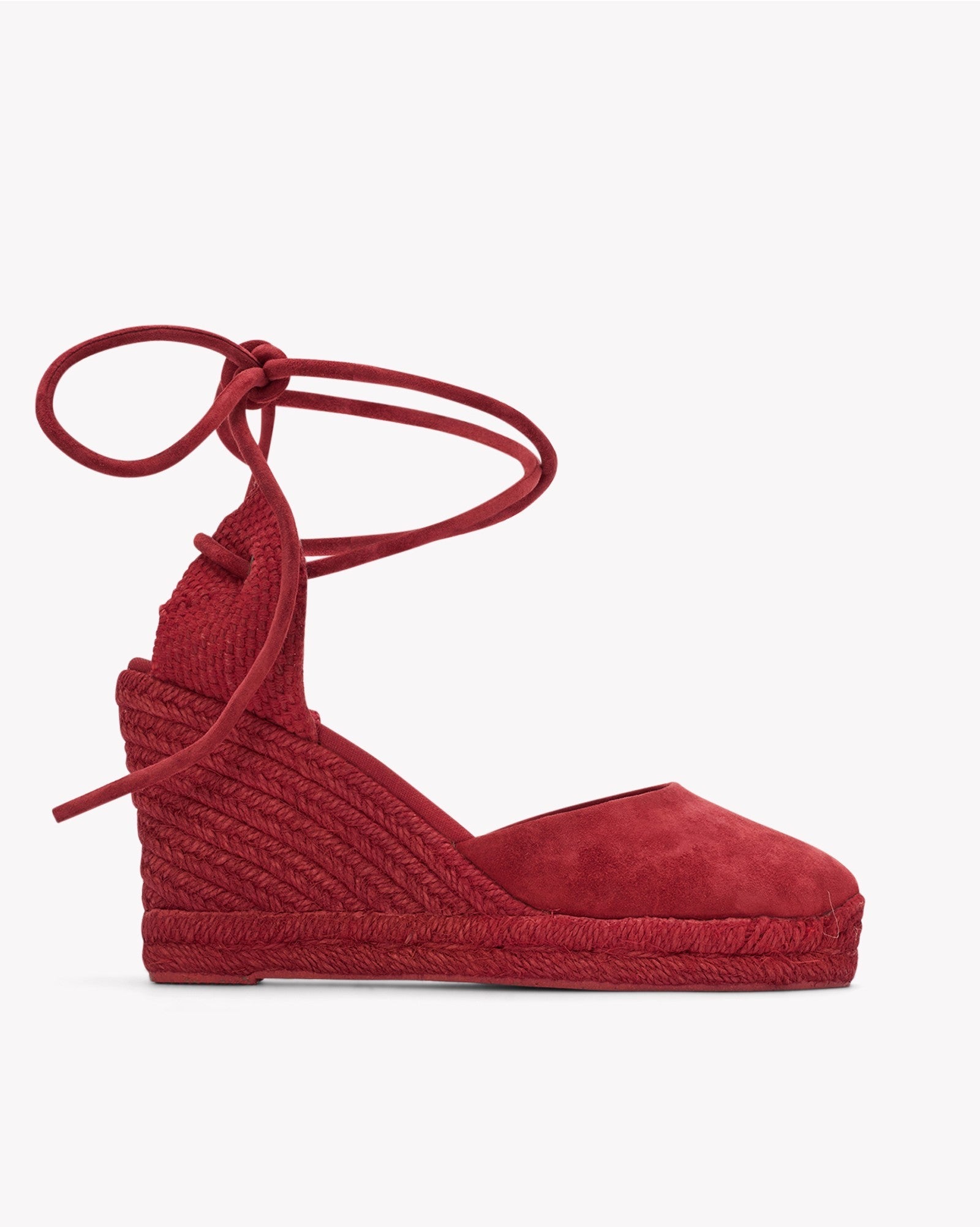 Womens_Espadrilles_The Marseille Wedge_Leather Colors_Arcilla Red - Tonal - Women's Wedge Espadrilles - Arcilla Red - Tonal - Soludos - 