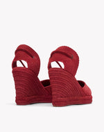 Womens_Espadrilles_The Marseille Wedge_Leather Colors_Arcilla Red - Tonal - Women's Wedge Espadrilles - Arcilla Red - Tonal - Soludos - 