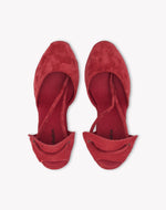 Womens_Espadrilles_The Marseille Wedge_Leather Colors_Arcilla Red - Tonal - Women's Wedge Espadrilles - Arcilla Red - Tonal - Soludos - 