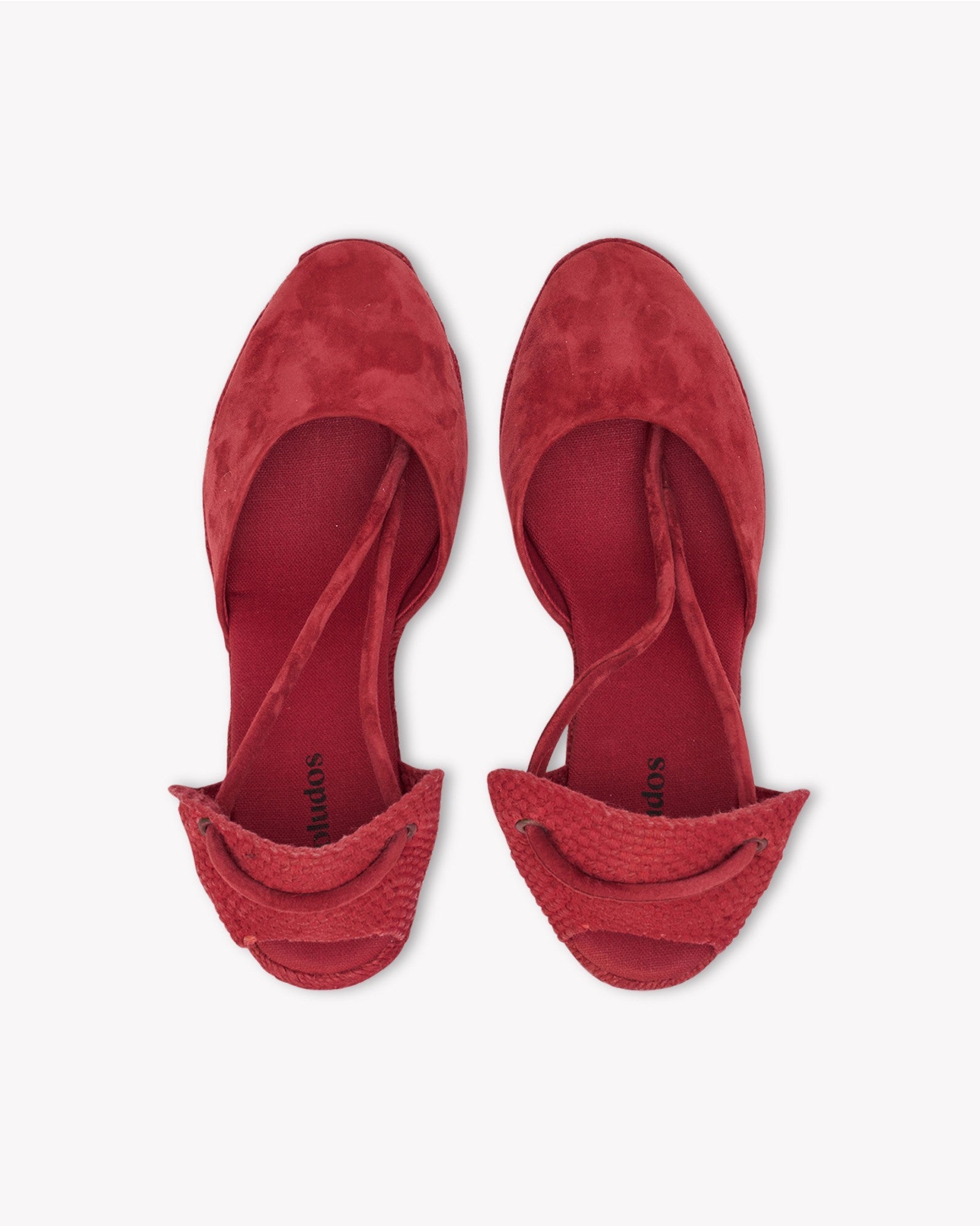 Womens_Espadrilles_The Marseille Wedge_Leather Colors_Arcilla Red - Tonal - Women's Wedge Espadrilles - Arcilla Red - Tonal - Soludos - 