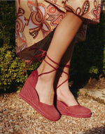Womens_Espadrilles_The Marseille Wedge_Leather Colors_Arcilla Red - Tonal - Women's Wedge Espadrilles - Arcilla Red - Tonal - Soludos - 