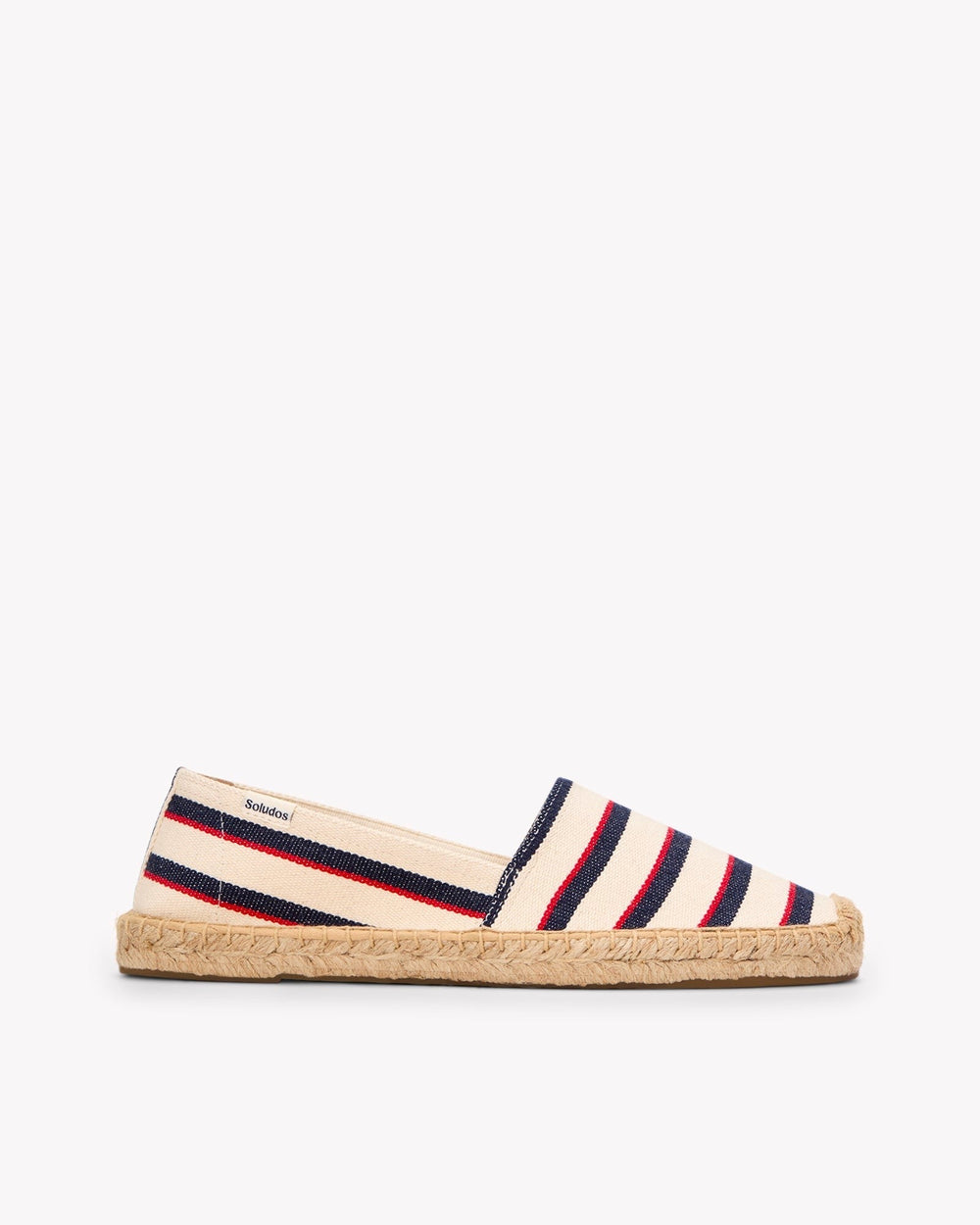 The Original Espadrille - Classic Stripes - Ivory / Navy / Red - Women's - Women's Espadrilles - Ivory / Navy / Red - Soludos - 