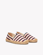 The Original Espadrille - Classic Stripes - Ivory / Navy / Red - Women's - Women's Espadrilles - Ivory / Navy / Red - Soludos - 