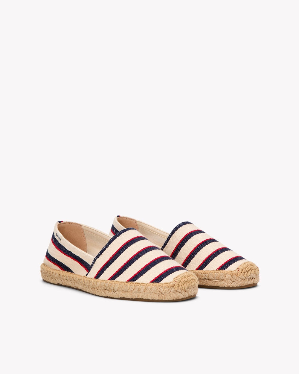 The Original Espadrille - Classic Stripes - Ivory / Navy / Red - Women's - Women's Espadrilles - Ivory / Navy / Red - Soludos - 