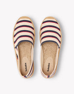 The Original Espadrille - Classic Stripes - Ivory / Navy / Red - Women's - Women's Espadrilles - Ivory / Navy / Red - Soludos - 