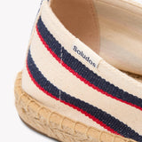 The Original Espadrille - Classic Stripes - Ivory / Navy / Red - Women's - Women's Espadrilles - Ivory / Navy / Red - Soludos - 