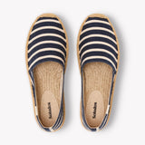 The Original Espadrille - Classic Stripes - Navy / Ivory - Women's - Women's Espadrilles - Navy / Ivory - Soludos - 