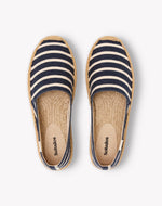 The Original Espadrille - Classic Stripes - Navy / Ivory - Women's - Women's Espadrilles - Navy / Ivory - Soludos - 
