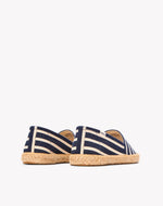 The Original Espadrille - Classic Stripes - Navy / Ivory - Women's - Women's Espadrilles - Navy / Ivory - Soludos - 